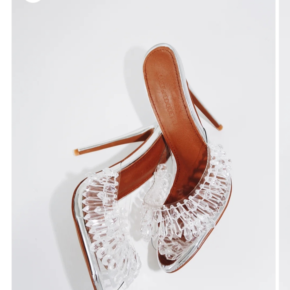 Elegant Clear Stiletto Heels